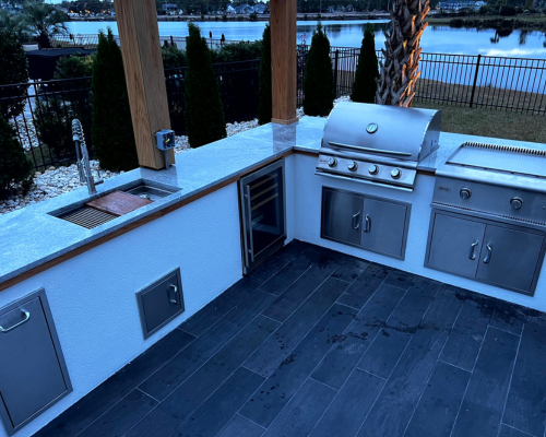 outdoor kitchen